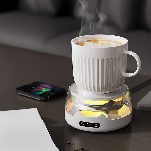 Electric Cup Warmer Heating coaster USB Smart Coffee Mug Warmer Constant Temperature Cup Heater for Home Office Desk