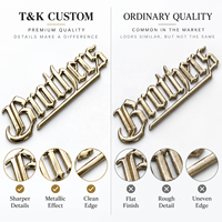 Autocollants thermocollants en TPU doré de haute qualité, personnalisés, patchs 3D en relief souples, badges pour vêtements