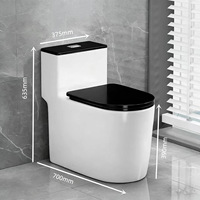 WC monobloc en céramique à poser au sol, usage domestique et hôtelier, grand diamètre, anti-odeur, anti-éclaboussures, étanche, silencieux, moderne, super