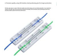 Funda Termocontraíble de Fibra Óptica de 60 mm de Longitud para Fusionadora, Utilizada en Cables de Fibra Óptica FTTH, Tubo Termocontraíble para Empalmes