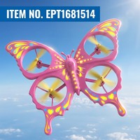 Avion RC Papillon Série EPT : Jouet Volant Interactif avec Mode Décollage et Mode Sans Tête, Électrique, pour Intérieur et Extérieur