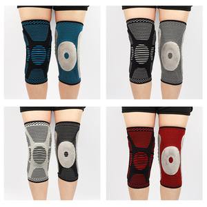 Rodilleras Deportivas con Soporte Rotuliano <span class=keywords><strong>Medial</strong></span>, Compresión de Silicona para <span class=keywords><strong>Menisco</strong></span>, Protección para Baloncesto y Running # HX-81 - Product Image 4