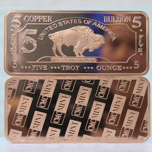 ทองแดงแท้ 5 ออนซ์ 999 บริสุทธิ์ แท่งทองแดงรูปควายบัฟฟาโล A168B - Product Image 5