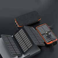 Prix d'usine bon marché Panneau solaire pliable Chargement rapide Chargeur sans fil Batterie externe mobile