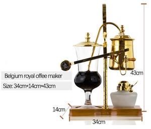 เครื่องชงกาแฟสเตนเลสสตีลสีทองเงินแบบไซฟอน เอสเพรสโซ เบลเยียม รอยัล บาลานซิ่ง วาคูม - Product Image 3