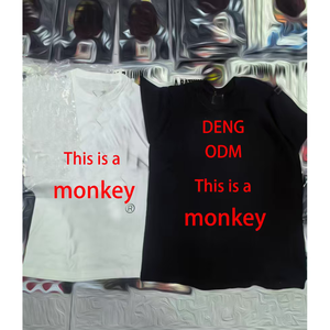 เสื้อยืดผู้ชายพิมพ์ลายทรงหลวมดีไซน์แฟชั่นสไตล์สปอร์ตลำลอง - Product Image 5