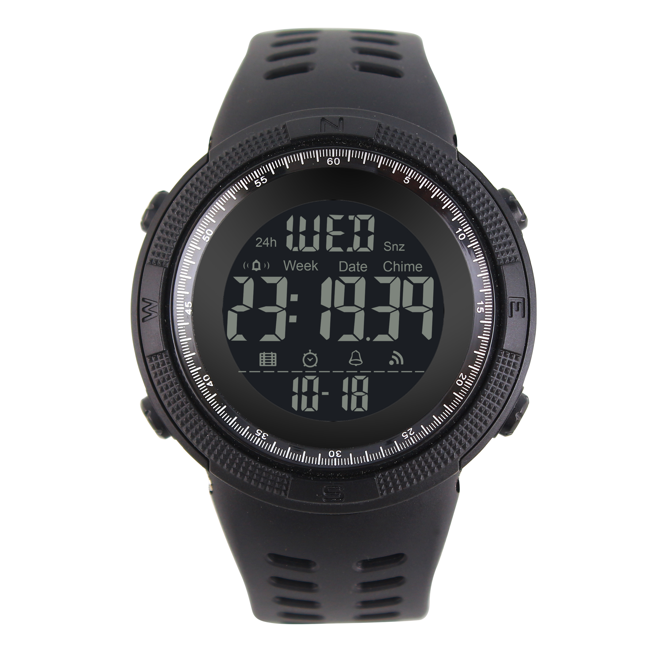 Unisex sports new plastic digital watch, custom japan movt big number digital watches