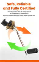 Vanne de commande pour bouteille de GPL de voiture, installation facile, accessoires de montage complets inclus