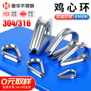 Taihua Stainless Steel Collar Ring M14 M16 Wire Rope Clip Metric Size Protective Ring - Product Image 3