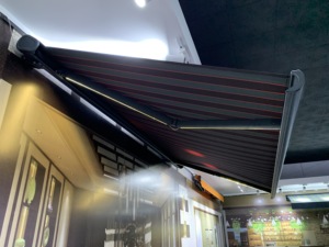 Toldo retráctil motorizado <span class=keywords><strong>tipo</strong></span> cassette montado en la pared con luz LED ajustable <span class=keywords><strong>para</strong></span> balcón y patio - Product Image 5