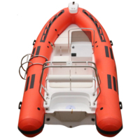 Gommone gonflable 12Ft 13Ft 15Ft 16Ft avec coque en fibre de verre, bateau pneumatique de pêche