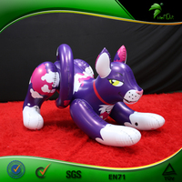 Flottant gonflable pour chat bleu, poupées gonflables pour adultes, jouets de rebond pour tigre