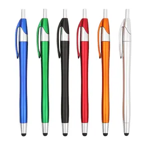 Hochwertiges plastik-colorful-geschenk touchscreen benutzerdefiniertes logo kugelschreiber