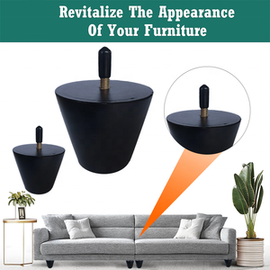 <span class=keywords><strong>Pieds</strong></span> <span class=keywords><strong>de</strong></span> Meuble Modernes en Bois Massif Noir <span class=keywords><strong>de</strong></span> 2 Pouces – Lot <span class=keywords><strong>de</strong></span> <span class=keywords><strong>4</strong></span> pour <span class=keywords><strong>Chaises</strong></span>, Commodes, Ottomanes, Armoires – Installation Facile par Visser - Product Image 4