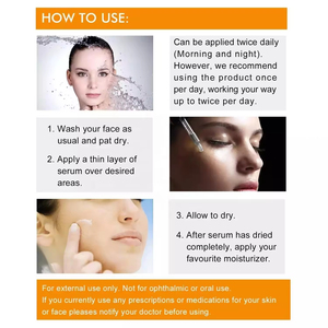 Venta al por mayor OEM Etiqueta Privada ácido hialurónico 100% puro cuidado de la piel Facial suero blanqueador Natural orgánico vitamina C suero - Product Image 3