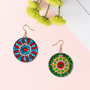 DIY <strong>Hobby</strong> <strong>Crafts</strong> Printed Diamond Embroidery Painting Keychains Made From Crystal Features Floral Subjects - Product Image 4