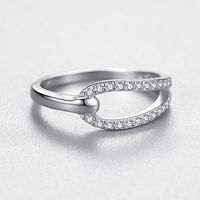 Bague de mariage en argent sterling 925 pour femme, zircon classique, neuve, élégante, plaquée rhodium, bijoux de fête, vente en gros