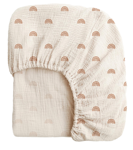 Zhengpai Customized TongTu LLIN <strong>Classic</strong> Style Breathable Cotton Fitted Muslin Baby <strong>Crib</strong> Mattress Sheet All-Season for Boys Girls - Product Image 1