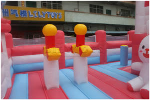 Parc d'attractions gonflable extérieur Château de rebond Videur gonflable Terrain de jeux gonflable amusant pour la ville - Product Image 2