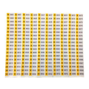 Etiquetas Adhesivas Personalizadas con <span class=keywords><strong>Número</strong></span> <span class=keywords><strong>de</strong></span> Serie, <span class=keywords><strong>de</strong></span> PVC Vinilo, Resistentes al Sol, con Información Personalizada - Product Image 2