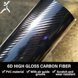Film en Fiber de <span class=keywords><strong>carbone</strong></span> auto-adhésif PVC haute brillance 1.52x18M 3 couches 6D <span class=keywords><strong>7D</strong></span> pour voiture - Product Image 4
