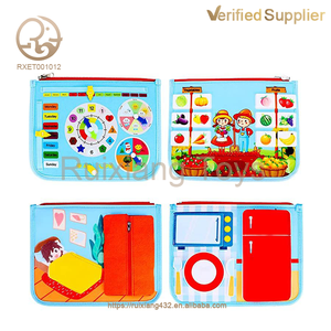 Unisex Montessori giocattolo educativo sensoriale di nuovo arrivo Multi-funzione a bordo occupato per bambini animali lettere strumento esplorativo <span class=keywords><strong>autismo</strong></span> - Product Image 3