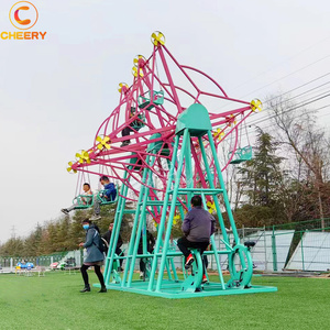 Spot scénique parc aire de jeux équipement d'amusement panier suspendu rotatif grande roue heureuse non alimentée avec pédale - Product Image 6
