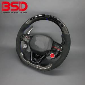 BSD Carbon para VW <span class=keywords><strong>Golf</strong></span> MK8 GTI <span class=keywords><strong>R</strong></span> <span class=keywords><strong>Line</strong></span> modificar coche personalizado nuevo deporte Real fibra de carbono LED volante - Product Image 3