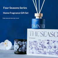 Coffret Cadeau de Bougies d'Aromathérapie Quatre Saisons, Décoration Haut de Gamme pour Chambre et Maison, Vente en Gros