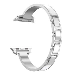 Lady Slim Solid <b>Wrist</b> Metal Bracelet for Apple Watch S10 1146mm 42mm Ultra 49mm and 20mm Watch Zinc Alloy Charm Watch Band - Product Image 5