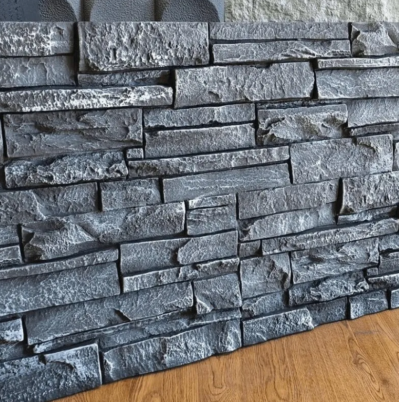 Modern 3D PU Stone Wall Panel for Interior Exterior Villa Wall ...