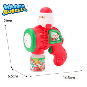 WANNA BUBBLES OEM ODM Weihnachts geschenk Bubble Gun Auto Bubble Blower Maschine Weihnachts mann Schneemann Light Up Toys Kids Party - Product Image 6