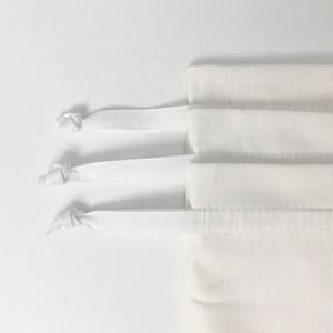 Eco Cotton <b>Drawstring</b> Jewelry Bag Custom logo White Clothing Cotton <b>Pouch</b> for Mobile - Product Image 6
