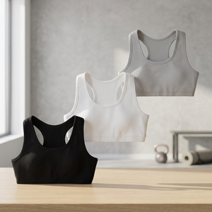 Sujetador Deportivo Talla Grande, Elástico en Cuatro Direcciones, Transpirable, de Secado Rápido, con Espalda en Y, Banda Elástica, Estampado, para Yoga, Fitness y Ejercicio - Product Image 3