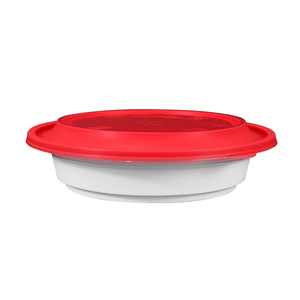 Borui Plastic Disposable Round Bowls With Lids Thickened Food Grade For Takeaway Camping - Product Image 5
