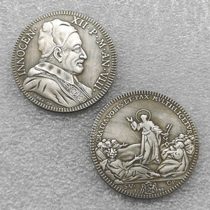 Medalla <span class=keywords><strong>del</strong></span> <span class=keywords><strong>Papa</strong></span> de 1698, <span class=keywords><strong>Moneda</strong></span> <span class=keywords><strong>del</strong></span> Vaticano, Monedas Conmemorativas de Estilo Antiguo, Regalos, Decoración <span class=keywords><strong>del</strong></span> Hogar - Product Image 1
