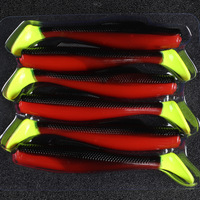 WildTrek Leurres de surface en caoutchouc à queue en T 8,5 cm, lot de 6 pour la pêche au brochet, saumon, carpe, persse et maquereau - Pêche en eau douce (rivière/cours d'eau) ou en eau salée