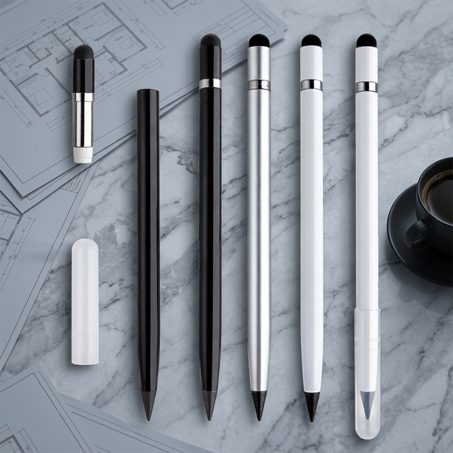Wholesale Free Sharped Pencil  Technology Not Old Pen Pencil Does Not Need Ink to Write the Pencil Can Print Logo Metal Body