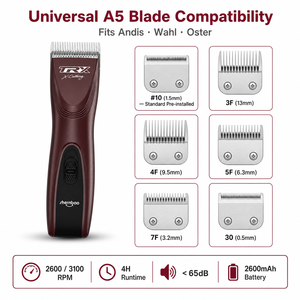 <span class=keywords><strong>Tondeuse</strong></span> à poils pour animaux sans fil Shernbao PGC-901, lame A5, rechargeable, acier inoxydable, <span class=keywords><strong>tondeuse</strong></span> <span class=keywords><strong>professionnelle</strong></span> pour chiens - Product Image 3