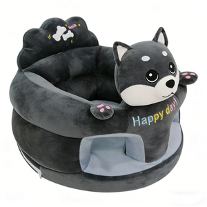 Customized <b>Dog</b> plush baby <b>sofa</b>, Infant sitting support chair, Puppy plush baby seat - Product Image 2