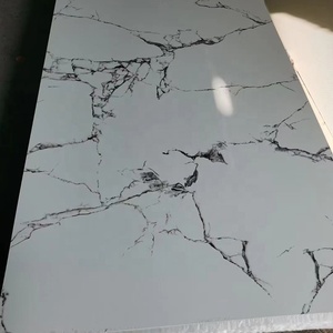 Chất lượng cao PVC UV tấm đá cẩm thạch tường Bảng điều khiển nhựa cứng trang trí bảng điều khiển với dịch vụ cắt UV bảng đá cẩm thạch mô hình - Product Image 1