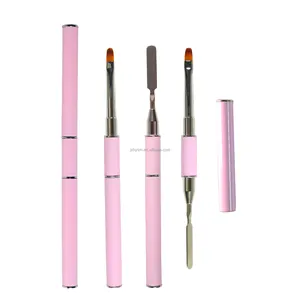 Nail Art Acrylic UV Poly GEL Extension Builder Pen Brush Nail Gel Coating Removal Spatula Stick Manicure Tool