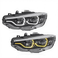 Ensemble de phares LED pour BMW Série 4 F32 2013-2020, mise à niveau haute performance, LED bicolore, Angel Scoop DRL, clignotant, montage direct