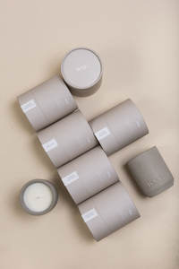 Emballage écologique de luxe en tube de papier cylindrique pour bougies et bocaux en verre avec logo de marque personnalisé et matériaux recyclables - Product Image 3