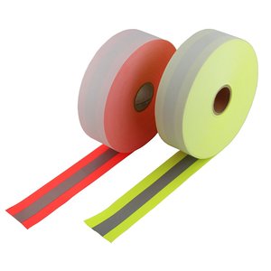 Khả năng hiển thị cao huỳnh quang màu vàng phản chiếu ngọn lửa chống cháy FR bông vải băng may - Product Image 6