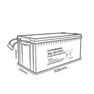 <span class=keywords><strong>12V</strong></span> 200Ah 250Ah <span class=keywords><strong>150Ah</strong></span> 120Ah 100Ah 密閉型AGMバッテリー 産業用バッテリー 充電式UPS 風力システム用 - Product Image 3