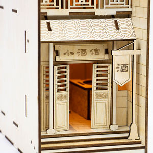 Benutzer definierte Bücherregal Dekor Handwerk Laser geschnittene hölzerne 3D-Buchecke für Geschenke - Product Image 6