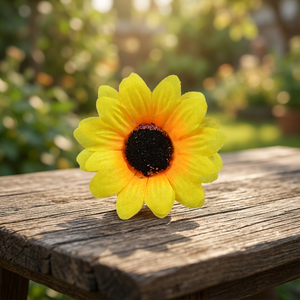 Handmade Modern Small Silk Sunflower <b>Artificial</b> <b>Flower</b> Heads for Valentine's Day Wedding Decoration DIY - Product Image 3