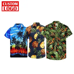 Rainbow Cloth For Man And Woman Hawaiian Plus Size Shirts Sublimation Printing Men Beach Shirt