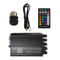 Kit de Lumières LED Fibre Optique RGBW 16W pour Ciel de Toit Étoilé de Voiture, Câble Fibre 0,75mm 3 Mètres 500pcs + 200pcs Fibres